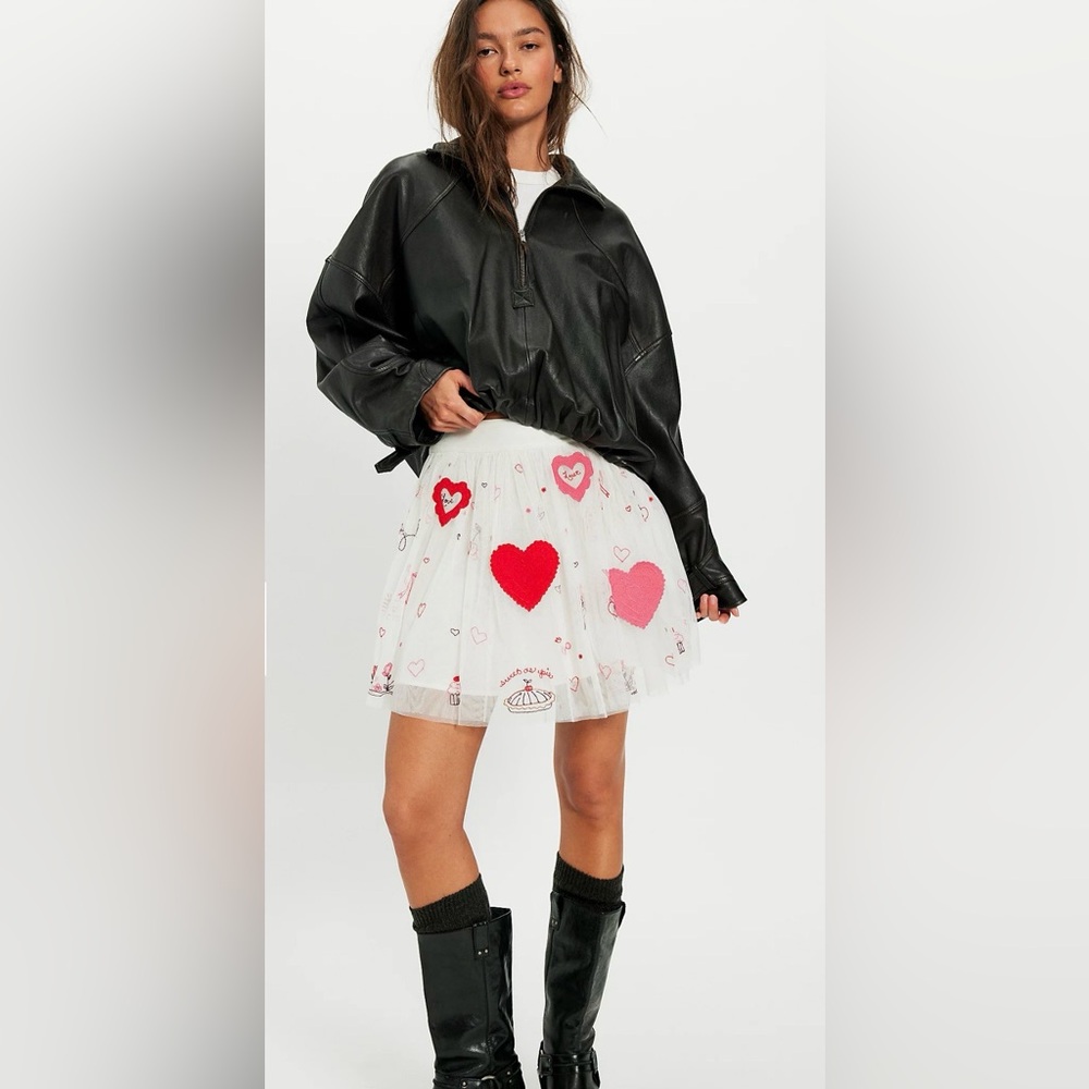 Free People The Sketchbook Skirt size XS oversized